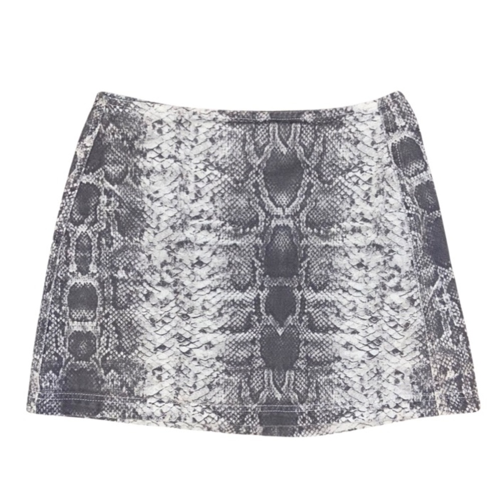 BDG Snake Skin Mini Skirt